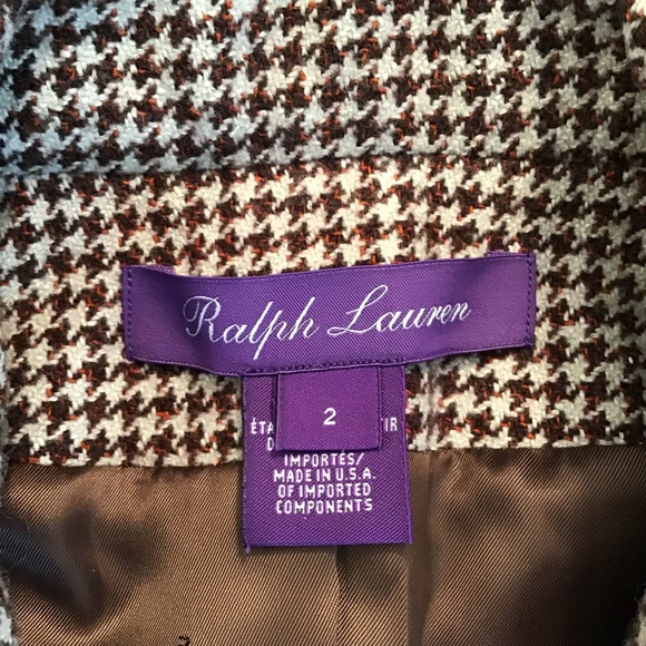 Ralph Lauren Collection Purple Label Jacket Houndstooth Blazer - Picture 8 of 9
